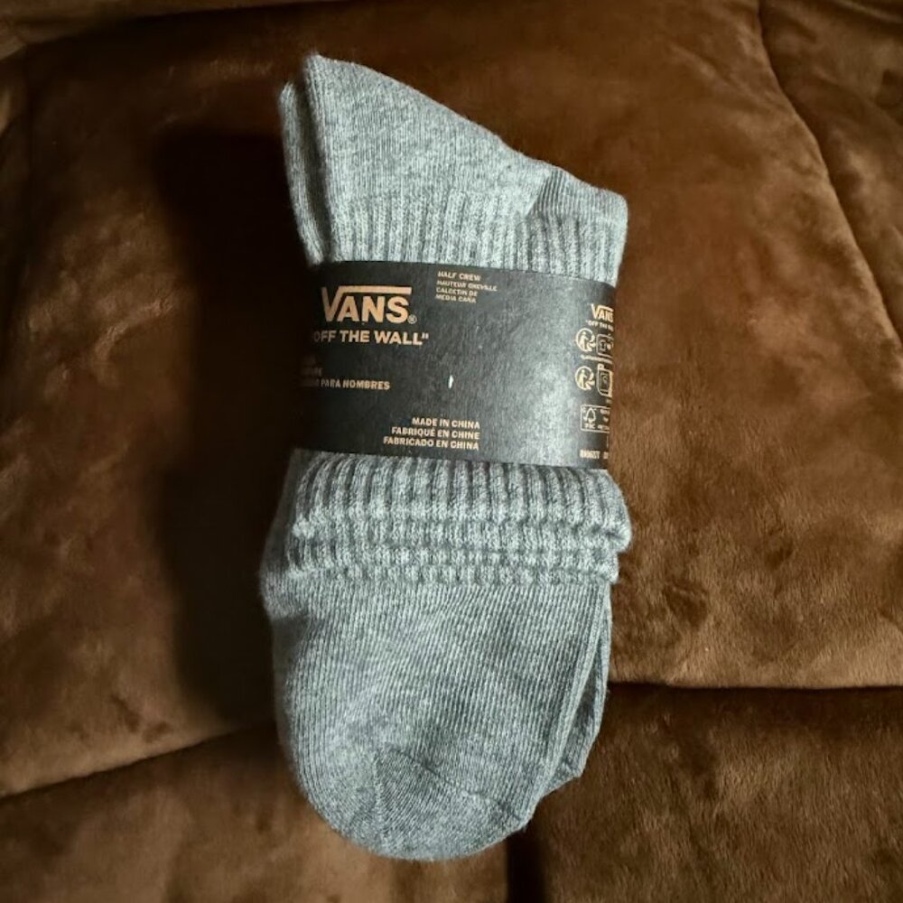 Vans Half Crew Socks Mens size 6.5-9